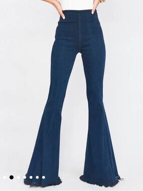 Show Me Your MuMu Dark Flared Jeans (short)